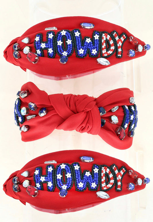 Patriotic Howdy Headband